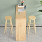 Rectangle Bar Dining Table Wood Contemporary Bar Table with Sled Base Clearhalo 'Bar Furniture' 'Bar Tables' 'bar_tables' 'furn' 'furn_bar_tables' 'Furniture' 'furniture_bar_tables' 'Kitchen & Dining Furniture' 1200x1200_b9a686cb-c916-41e8-be8e-b995e60bec97