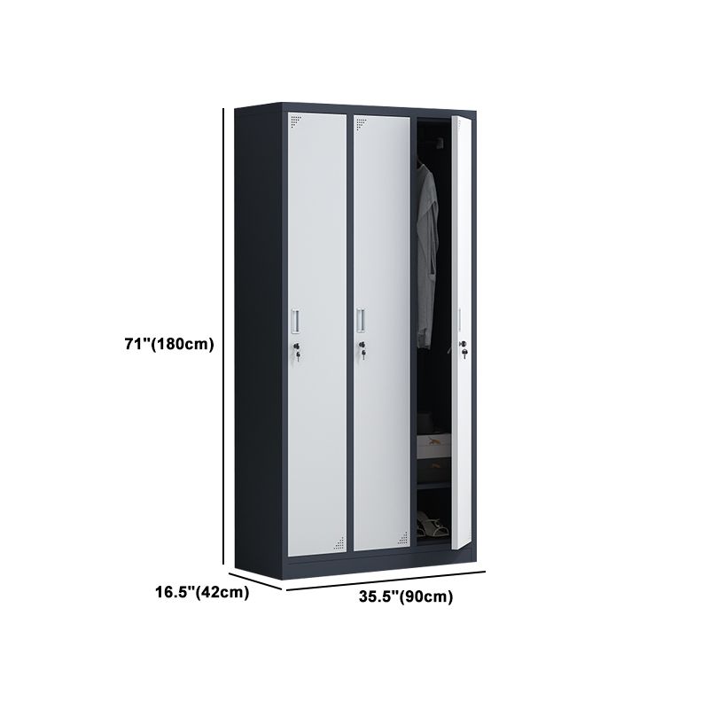 Armadio per armadio in metallo armadio contemporaneo incernierato