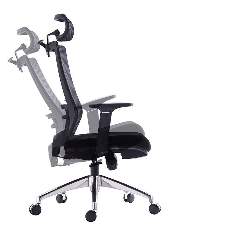 Black Mesh Office Chair Rotatable Fixed Armrest Desk Chair with Wheels Clearhalo 'furn' 'furn_office_chair' 'Furniture' 'Office Chairs' 'Office Furniture' 'office_chair' 1200x1200_b9abac7c-7e70-4b68-b662-5e0277d86655