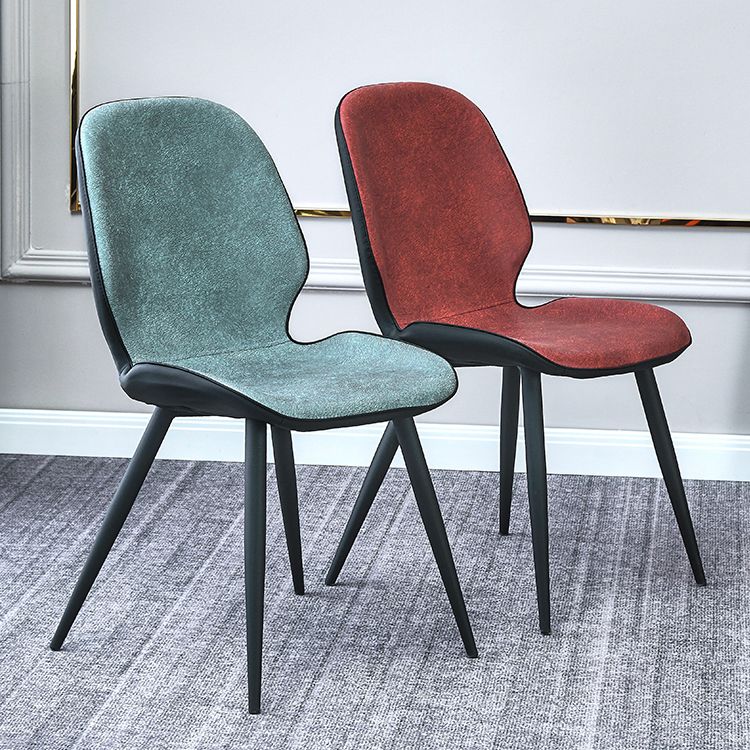 Contemporary Parsons Side Chair Matte Finish Armless Chair for Brasserie Clearhalo ' kitchen&dining_furn' 'Dining Chairs' 'Dining Tables & Seating' 'dining_chair' 'Furniture' 'furniture_dining_chair' 'Kitchen & Dining Furniture' 'kitchen' 1200x1200_b9adb352-160f-4986-9e98-2f9f1862e183