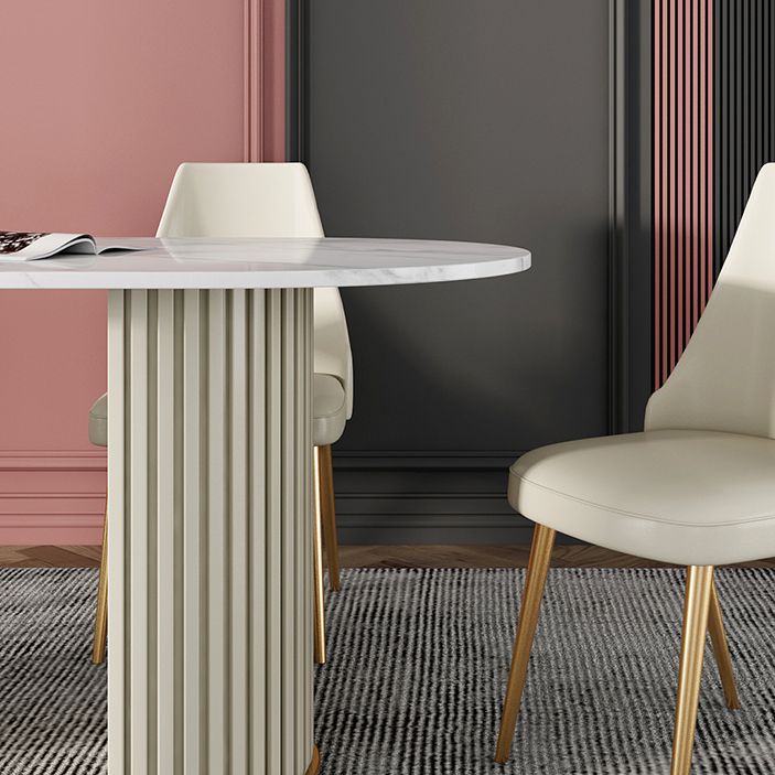 Glam Style 1/2/5/7 Pieces Dining Set Sintered Stone Dining Table for Home Use Clearhalo 'Dining Room Sets' 'Dining Tables & Seating' 'dining_room_set' 'furn' 'furn_dining_room_set' 'Furniture' 'furniture_dining_room_set' 'Kitchen & Dining Furniture' 'kitchen&dining_furn' 'kitchen' 1200x1200_b9b19e91-1209-43ad-bc06-5e4375e1b036