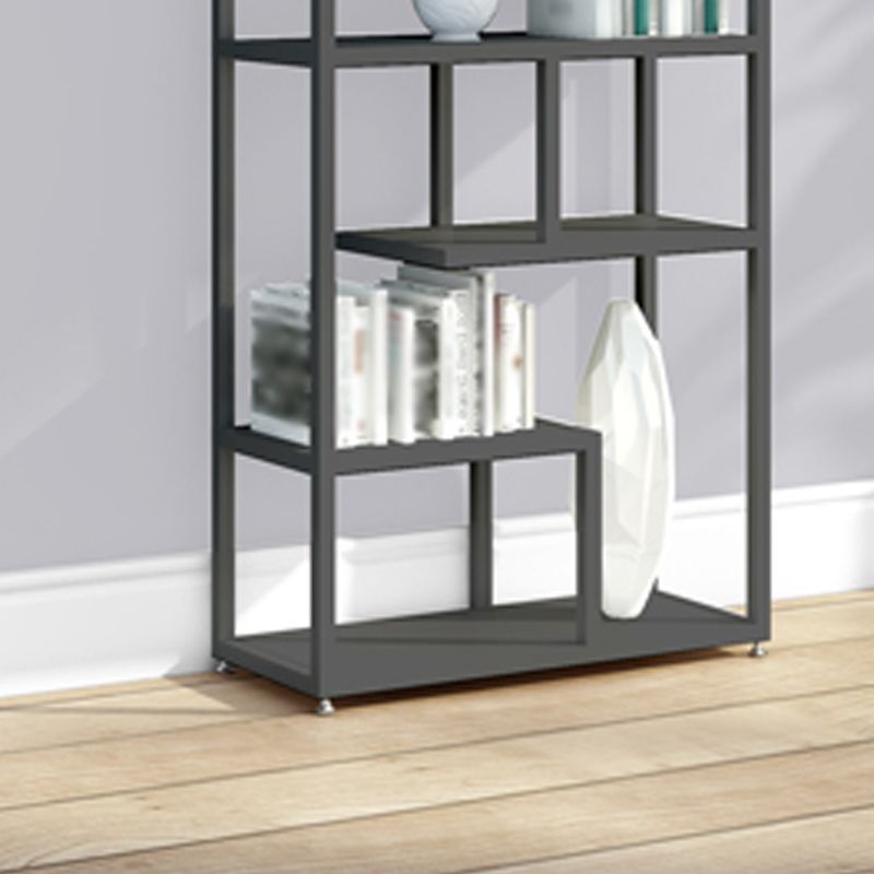 Industrial Metal Etagere Bookshelf Open Iron Bookshelf for Home Office Clearhalo 'Bookcases' 'furn' 'furn_bookcases' 'Furniture' 'furniture_bookcases' 'kitchen' 'kitchen_bookcases' 'Living Room Furniture' 'Office Furniture' 1200x1200_b9b2d1e5-bf27-483c-bf8f-2c415f554b6c