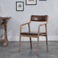 Indoor Country Style Arm Chair Open Back Wood Upholstered Single Dining Room Chair Clearhalo ' kitchen&dining_furn' 'Dining Chairs' 'Dining Tables & Seating' 'dining_chair' 'furn' 'furn_dining_chair' 'Furniture' 'furniture_dining_chair' 'Kitchen & Dining Furniture' 'kitchen' 1200x1200_b9b41301-a03b-4f43-ad49-29722e7e6448