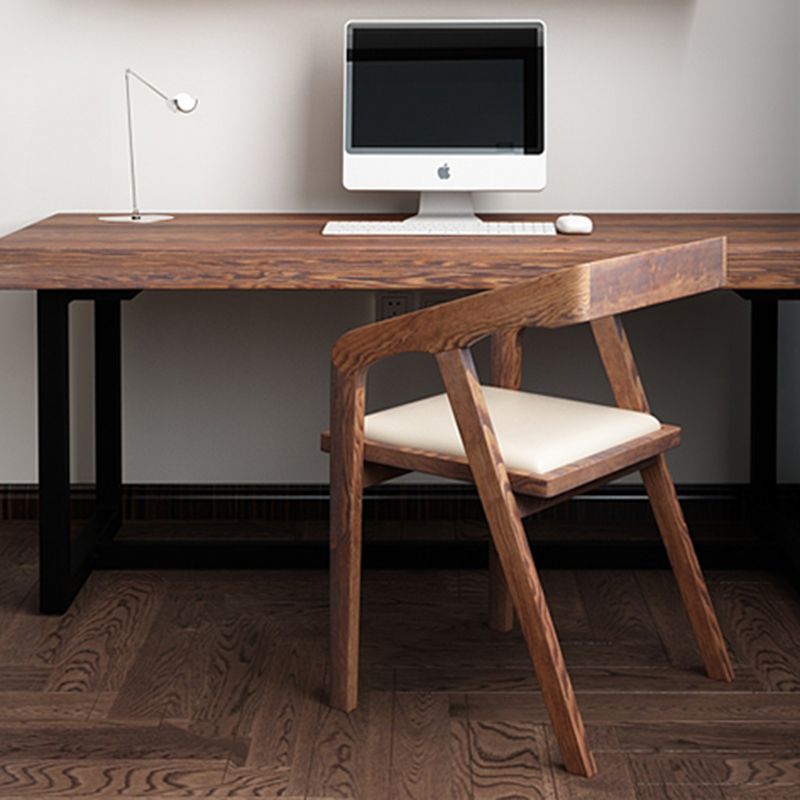 Contemporary Chair Dining Arm Side Chair with Wooden Legs for Kitchen Clearhalo ' kitchen&dining_furn' 'Dining Chairs' 'Dining Tables & Seating' 'dining_chair' 'furn' 'furn_dining_chair' 'Furniture' 'furniture_dining_chair' 'Kitchen & Dining Furniture' 'kitchen' 1200x1200_b9b5fd8e-95e3-49e4-a34e-6506cc6eeca2