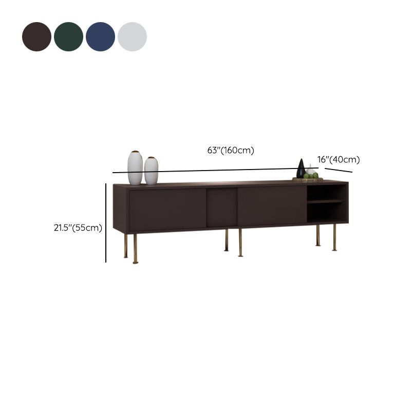 Console multimediale per TV in legno Console multimediale moderna Supporto TV per soggiorno