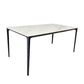Table à manger rectangle Table à manger moderne en pierre blanche pour la maison