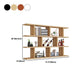 Contemporary Engineered Wood Bookcase Wall Mounted Book Shelf for Office