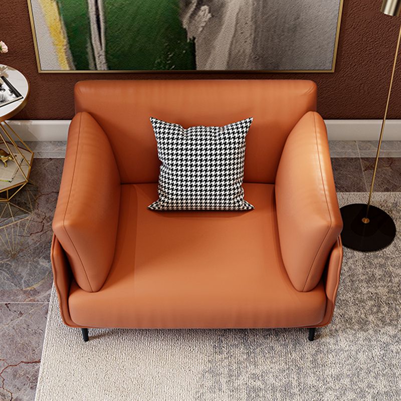 Chaise en cuir fausse 39,3 "L x33.4" W x33.4 "H CHAISE INCLUSE