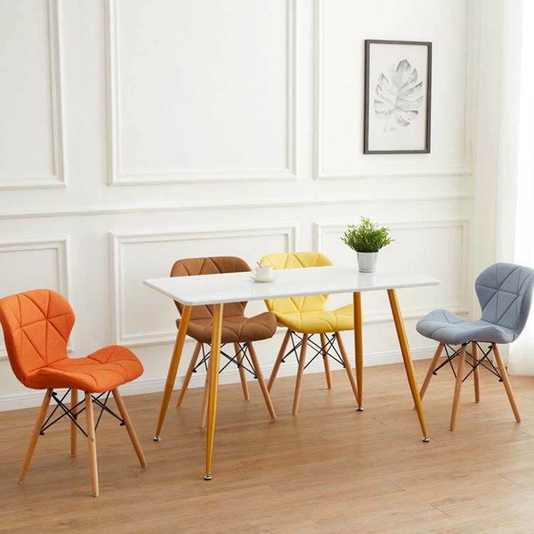 Modern Indoor-Outdoor Wood Chair Dining Room Armless Wingback Side Chair Clearhalo ' kitchen&dining_furn' 'Dining Chairs' 'Dining Tables & Seating' 'dining_chair' 'Furniture' 'furniture_dining_chair' 'Kitchen & Dining Furniture' 'kitchen' 1200x1200_b9c2dae9-7ec7-4540-be5d-8376110b3e2f