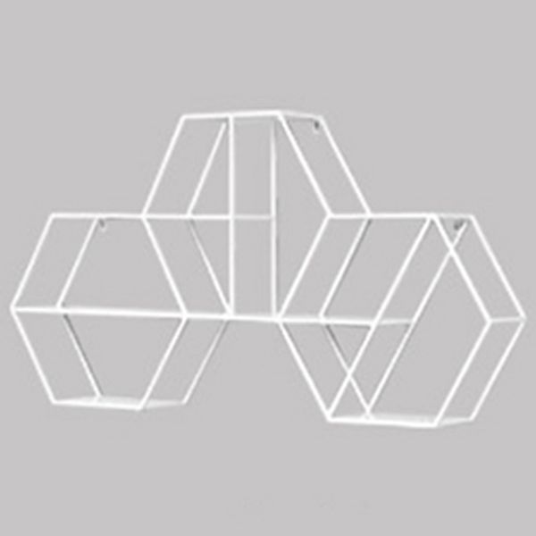 Libreria in metallo industriale galleggiante da 48,5 "L libreria per Home Office