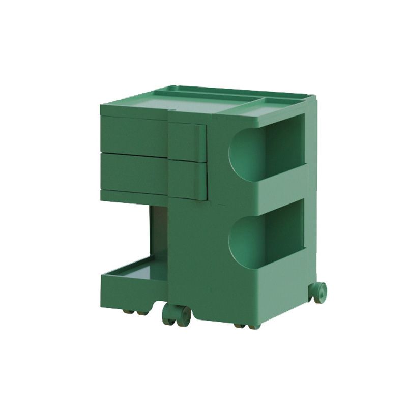 Modern Plastic/Wood 2/4 -Drawer, 3/4 - Plank Nightstand 20.9 "/29.1" Tall Nightstand