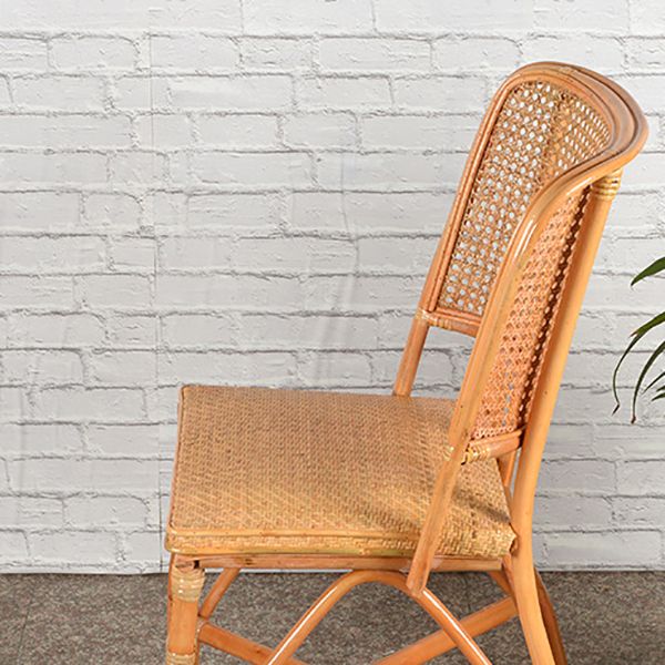 Contemporary Armless Wicker Chair Home Cane Back Dining Chair Clearhalo 'Dining Chairs' 'Dining Tables & Seating' 'dining_chair' 'furn' 'furn_dining_chair' 'Furniture' 'Kitchen & Dining Furniture' 1200x1200_b9c3fa79-e1e7-4418-b39a-cf8f4c017848