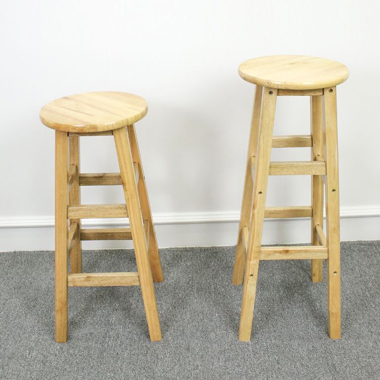 Industrial Bar and Counter Stool Round Wood Stool with 4 Legs Clearhalo 'Bar Furniture' 'Bar Stools' 'bar_stools' 'furn' 'furn_bar_stools' 'furniture_bar_stools' 'Kitchen & Dining Furniture' 'kitchen&dining_furn' 'kitchen' 'kitchen_furn' Furniture' 1200x1200_b9c428c4-f6aa-4cfe-beea-b909cfca0ff5