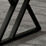 29,53 "H Desk da gioco contemporanei banco di computer con gambe metalliche con gambe metalliche