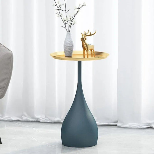 23.6 inch Tall Metal Side Table Minimalist Pedestal End Table Clearhalo 'Coffee & Accent Tables' 'End & Side Tables' 'end_side_tables' 'furn' 'furn_end_side_tables' 'Furniture' 'Living Room Furniture' 1200x1200_b9c5b4a9-f766-4edb-821c-73f4d0f7a523