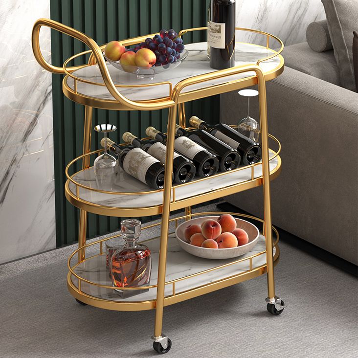 Rolling Contemporary Style Prep Table Wooden Prep Table for Kitchen