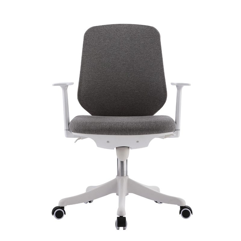 Contemporary Mid-Back Office Chair Gray Conference Fabric Swivel Chair Clearhalo 'furn' 'furn_office_chair' 'Furniture' 'Office Chairs' 'Office Furniture' 'office_chair' 1200x1200_b9cb1b18-2f52-4b62-ae6a-2c46c375e3b7