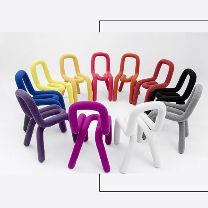 Home Fabric Side Chair Designer Style Open Back Armless Chair Set