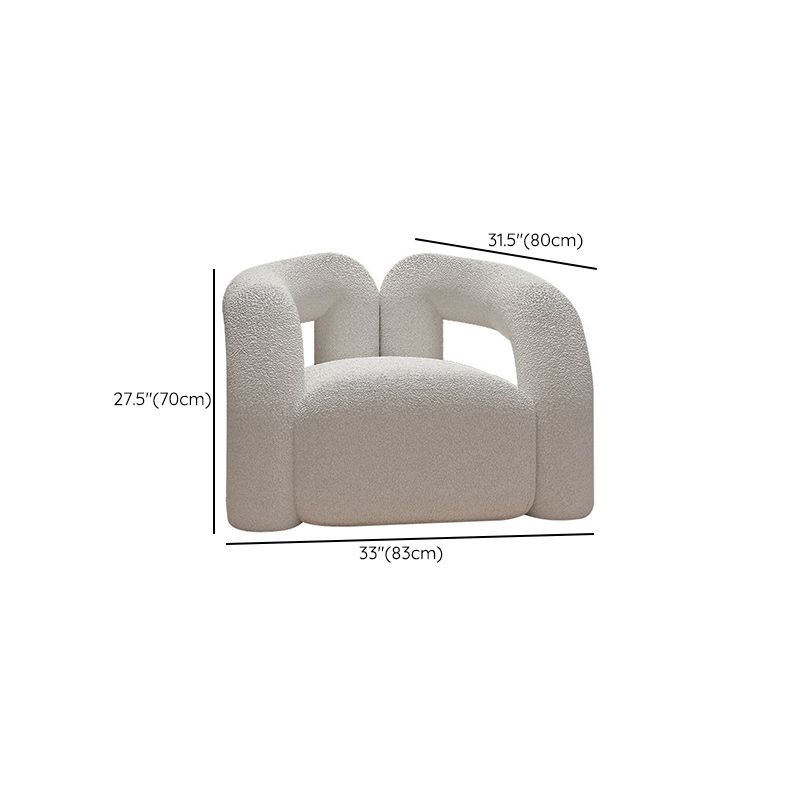 Sofá blanco contemporáneo con brazo de esmoquin y espalda apretada en lana