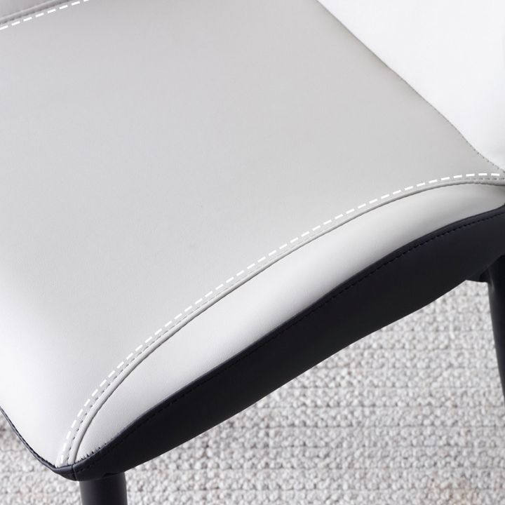 キッチン用の金属製の脚を備えた現代スタイルの椅子アームレスチェア