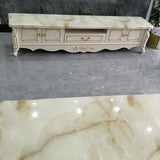 Glam TV Media Stand Solid Wood TV Stand Console met 2 laden