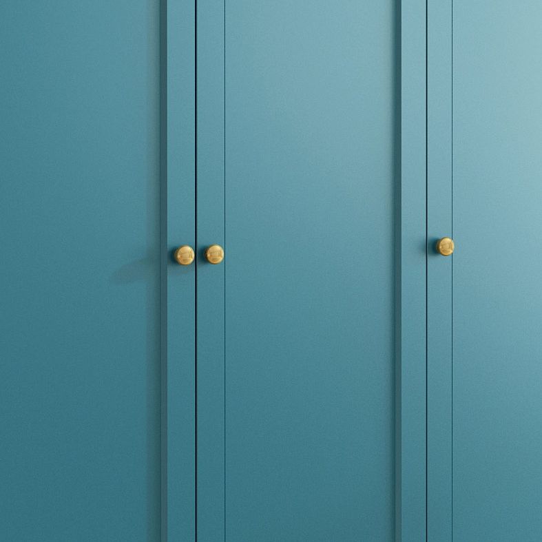 Blauw gemanipuleerde houten garderobe kast eigentijdse garderobe armoire