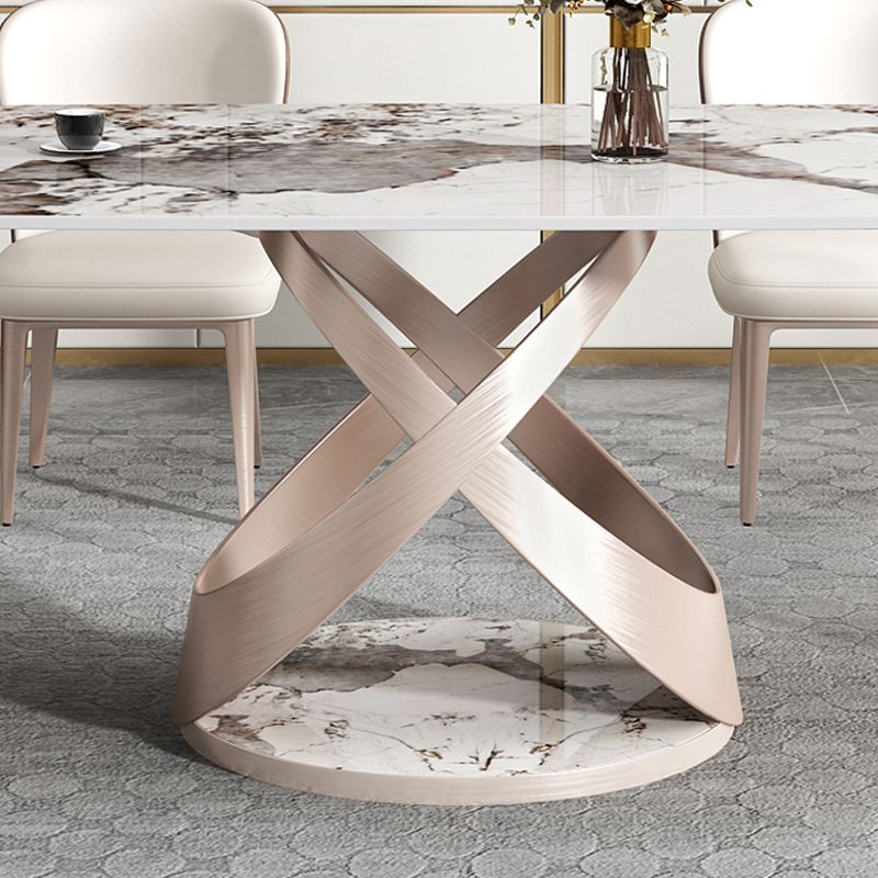 Traditional Luxury Rectangle Dining Table Stone Pedestal Dining Room Collection Clearhalo ' dining_table' 'Dining Tables & Seating' 'Dining Tables' 'furn' 'furn_dining_table' 'Furniture' 'furniture_dining_table' 'Kitchen & Dining Furniture' 'kitchen&dining_furn' 'kitchen' 'kitchen_dining_table' 1200x1200_b9d0a469-a266-460f-bbc6-3d9b2b608dd2