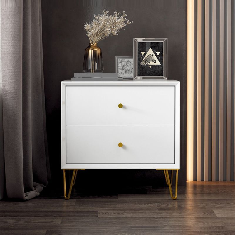 フェイクウッドベッドナイトスタンドドロワー付きコンテンポラリーベッドサイドキャビネット