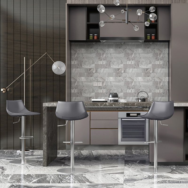 Adjustable Bar Stool Leather Backrest Bar Stools for Living Room Clearhalo 'Bar Furniture' 'Bar Stools' 'bar_stools' 'furn' 'furn_bar_stools' 'Furniture' 'Kitchen & Dining Furniture' 1200x1200_b9d13a5c-8382-4cc5-a1ba-ba709a441ae2