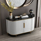 Glam -stijl Stone Buffet Sideboard 35.4 "H Deur Dining Room Buffet Server