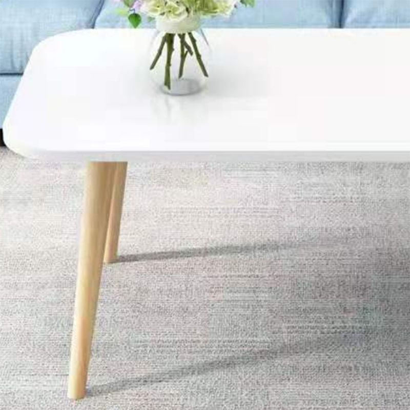 Contemporary Wooden Coffee Table with 4 Natural Legs and Rectangle Top Clearhalo 'Coffee & Accent Tables' 'Coffee Tables' 'coffee_tables' 'furn' 'furn_coffee_tables' 'Furniture' 'Living Room Furniture' 1200x1200_b9d40d97-be0b-4383-b21a-1636e55438af