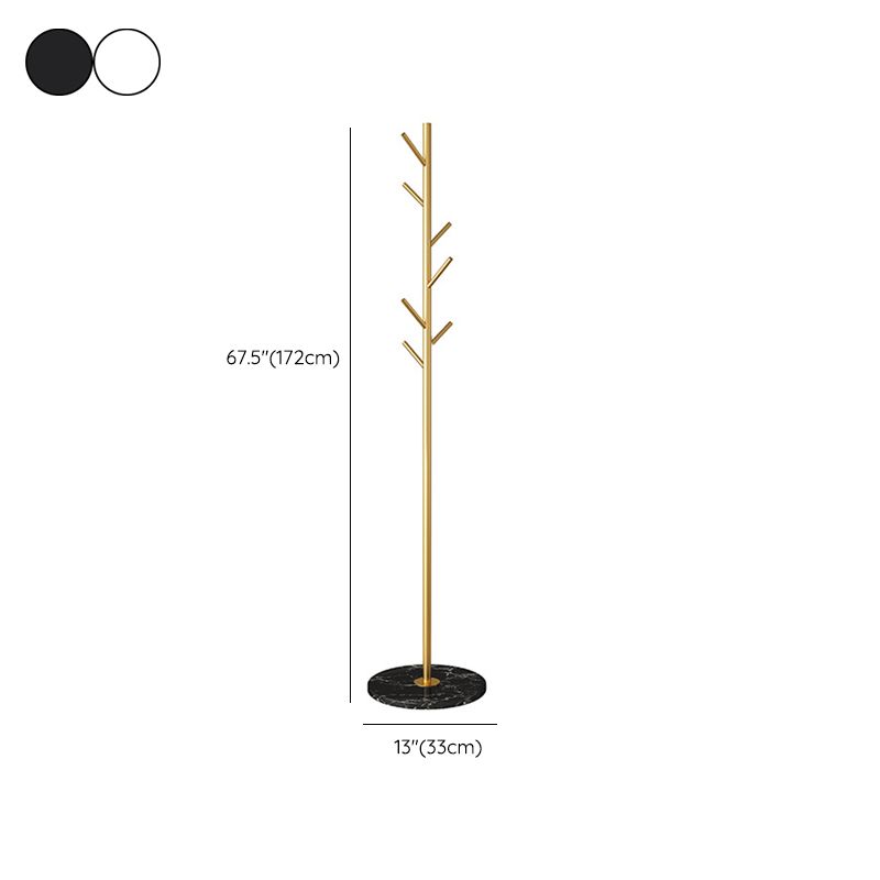 Perchero de metal para el suelo del hogar, minimalista, moderno, con árbol de entrada
