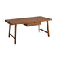 Modern Rectangular Writing Desk Solid Wood H-Shape Office Desk for Home