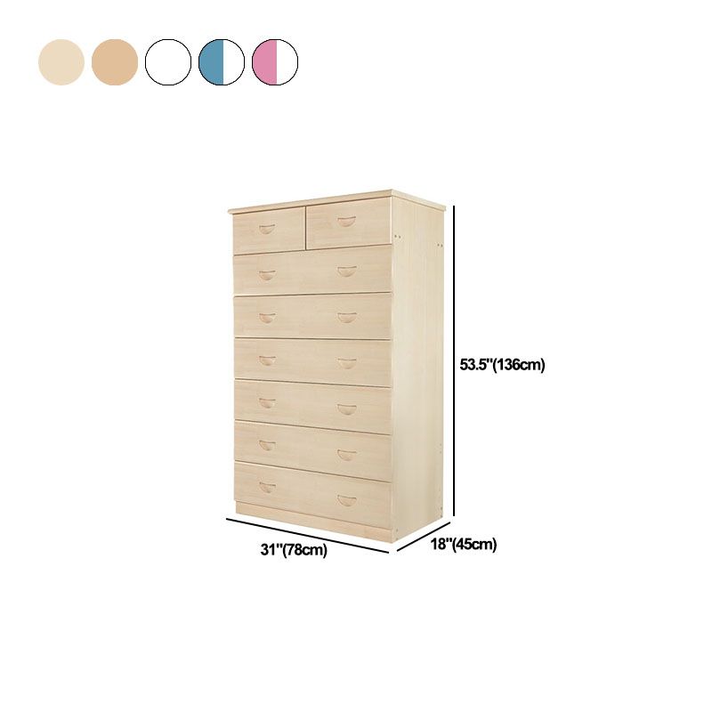 Modern Pine Wood Lingerie Chest 18" W Vertical Storage Chest with Drawers Clearhalo 'Bedroom Furniture' 'Dressers & Chests' 'dressers_chests' 'furn' 'furn_dressers_chests' 'Furniture' 1200x1200_b9d81ea8-3954-415f-a159-38a58b631e0d