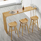 Light Brown Industrial Style Bar Table Pine Wood Milk Tea Shop Casual Bar Table Clearhalo 'Bar Furniture' 'Bar Tables' 'bar_tables' 'furn' 'furn_bar_tables' 'Furniture' 'furniture_bar_tables' 'Kitchen & Dining Furniture' 1200x1200_b9d86bbd-df42-43f8-bb64-2e72b2d14205