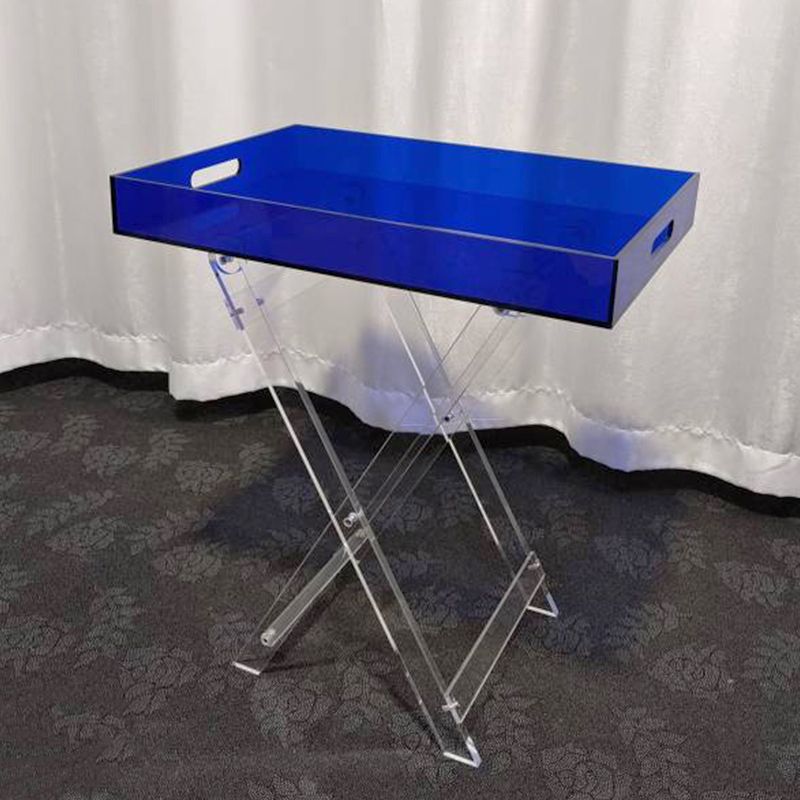Modern Transparent End Table Round/Rectangular Acrylic Side Table