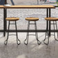 Industrial Style Bar Table Solid Wood Rectangle Bistro Bar Desk Clearhalo 'Bar Furniture' 'Bar Tables' 'bar_tables' 'furn' 'furn_bar_tables' 'Furniture' 'Kitchen & Dining Furniture' 1200x1200_b9db8f39-45af-4391-802a-595406a104d2