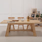 Rectangle Pine Wood Dining Table Modern Table in Nature with Wooden Trestle Base Clearhalo ' dining_table' 'Dining Tables & Seating' 'Dining Tables' 'furn' 'furn_dining_table' 'Furniture' 'furniture_dining_table' 'Kitchen & Dining Furniture' 'kitchen&dining_furn' 'kitchen' 'kitchen_dining_table' 1200x1200_b9dee51e-680c-4b79-b41b-4c209a42b282