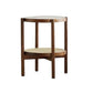 4 Legs Bunching Table with Solid Wood Base Round Coffee Table with Tempered Glass Top Clearhalo 'Coffee & Accent Tables' 'Coffee Tables' 'coffee_tables' 'furn' 'furn_coffee_tables' 'Furniture' 'Living Room Furniture' 1200x1200_b9e057ed-60b2-4e19-ad8f-558181d79c84