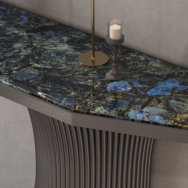 Mesa de acento sin glamour con soporte de acero inoxidable para Hall