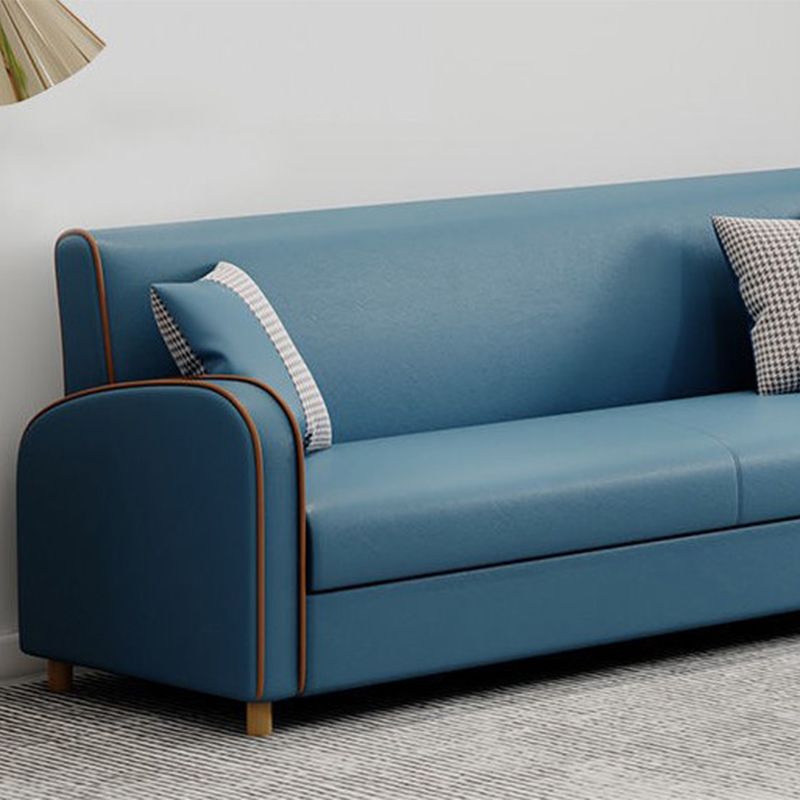 Divano a braccio inclinata in fico resistente alla macchia divano standard contemporaneo