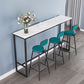 Modern Armless Backrest Counter Stool Steel Kitchen Bar Stool with Cushion and Pedal
