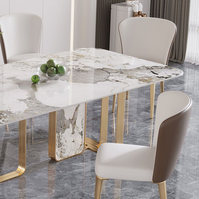 Luxury Sintered Stone Top Dining Set 1/4/5/7 Pieces Dining Table with Chairs Clearhalo 'Dining Room Sets' 'Dining Tables & Seating' 'dining_room_set' 'furn' 'furn_dining_room_set' 'Furniture' 'furniture_dining_room_set' 'Kitchen & Dining Furniture' 1200x1200_b9e4f46d-d829-415c-ac20-2f7f9ae92ca8