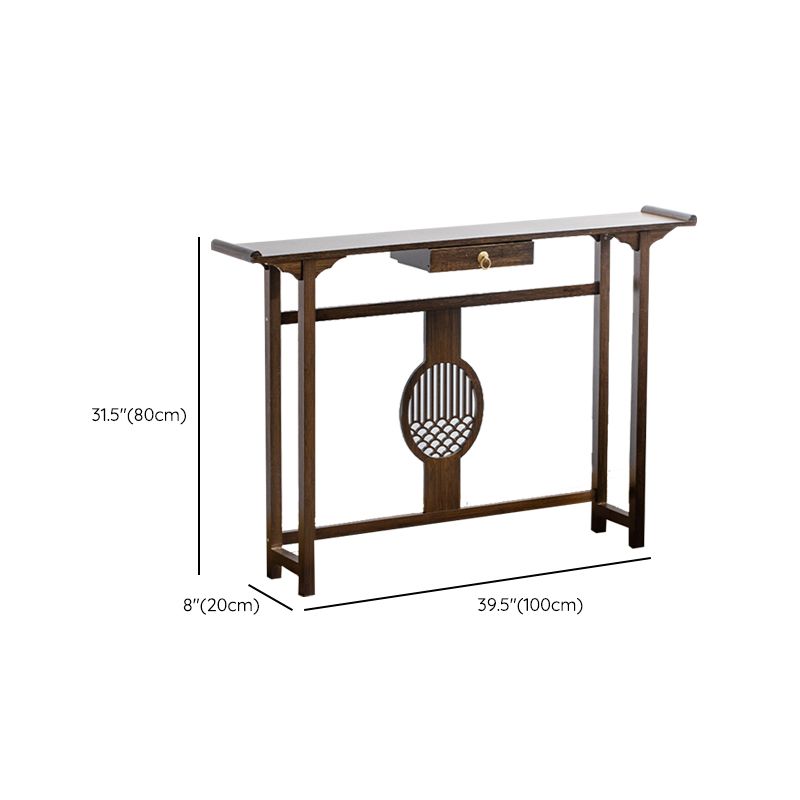Tavolo della console moderna della metà del secolo tavolo da rettangolo di rettangolo
