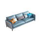 Contemporary Upholstered Sofa Blue Sewn Pillow Back Couch with Tuxedo Arm Clearhalo 'furn' 'furn_sofas' 'Furniture' 'furniture_sofas' 'kitchen' 'kitchen_sofas' 'Living Room Furniture' 'Sofa' 'sofas' 1200x1200_b9e6393a-7ce7-43bb-bd29-e52f5fe3f735