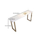 Pine Wood Bar Dining Table Glam Rectangle Bar Table with Double Pedestal for Dining Room Clearhalo 'Bar Furniture' 'Bar Tables' 'bar_tables' 'furn' 'furn_bar_tables' 'Furniture' 'furniture_bar_tables' 'Kitchen & Dining Furniture' 1200x1200_b9e65ca4-2946-4911-9b17-d6bdc9905fb7