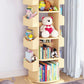 Contemporary Wood Bookshelf Open Back Bookcase for Home Office