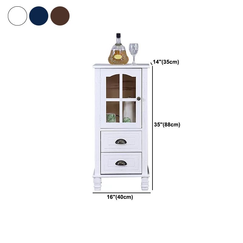 Cabinet d'accent moderne du milieu du siècle avec des jambes tournées en bois massif