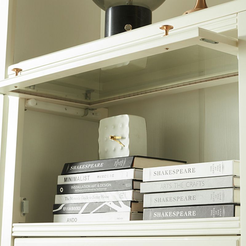 Libreria in legno contemporanea della libreria standard bianca con scaffali