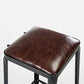 Industrial Footrest Armless Barstool Leather Stackable Coffee Shop Stool Clearhalo 'Bar Furniture' 'Bar Stools' 'bar_stools' 'furn' 'furn_bar_stools' 'Furniture' 'furniture_bar_stools' 'Kitchen & Dining Furniture' 1200x1200_b9eae60f-45d1-4240-adff-e9d6d22b2e01